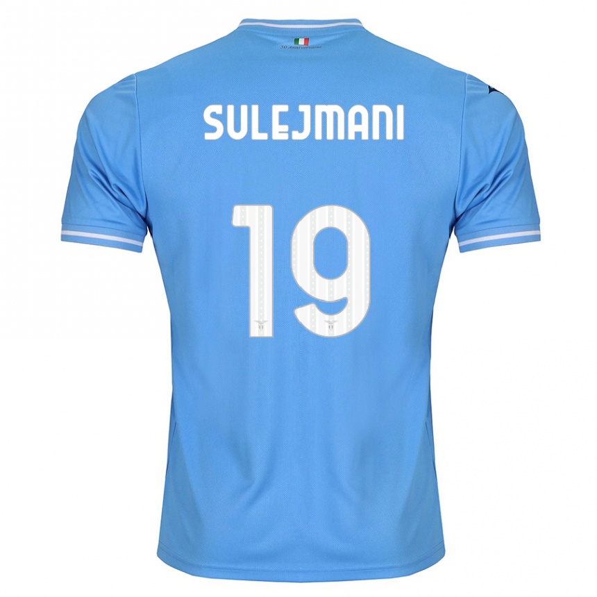 Hombre Fútbol Camiseta Flavio Sulejmani #19 Azul 1ª Equipación 2023/24