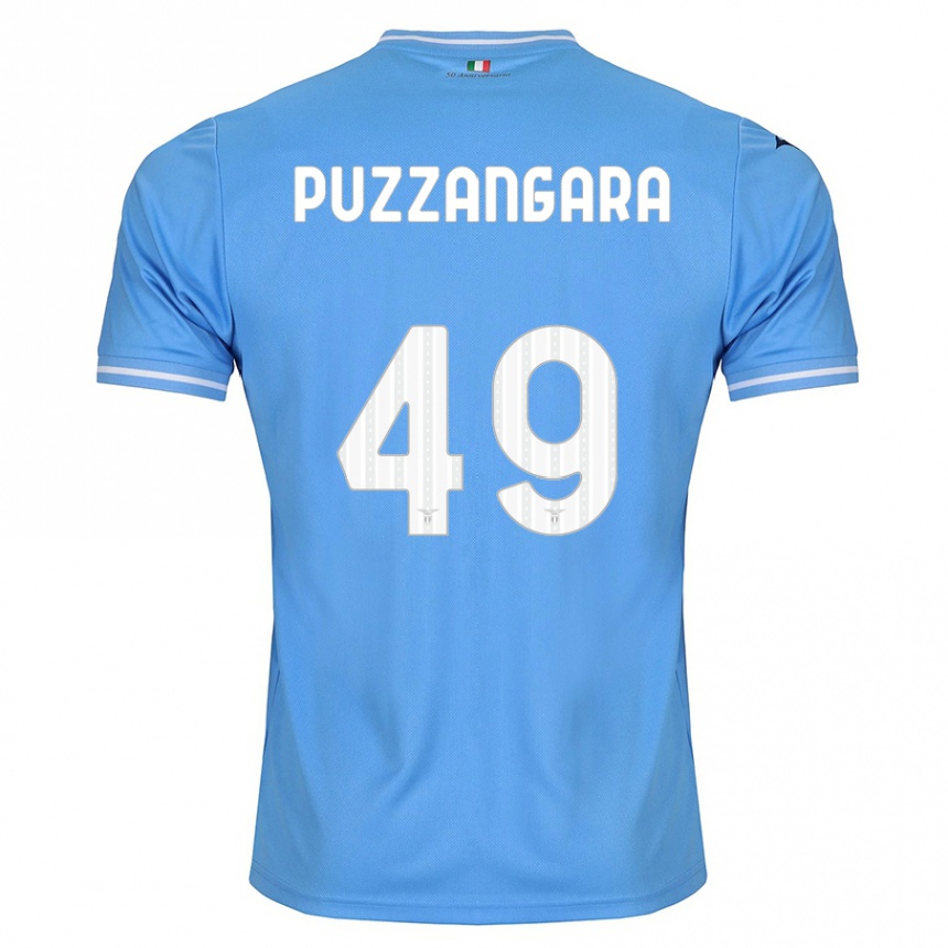 Hombre Fútbol Camiseta Angelo Antonio Puzzangara #49 Azul 1ª Equipación 2023/24