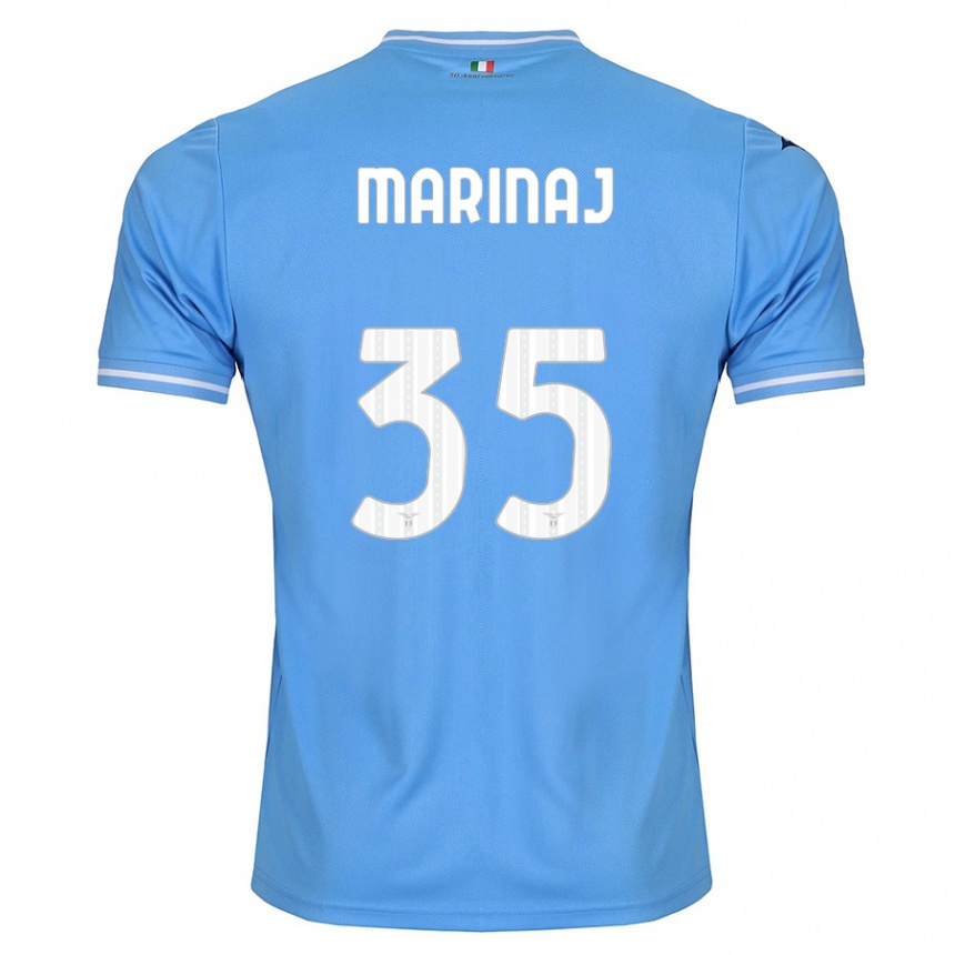 Hombre Fútbol Camiseta Kledi Marinaj #35 Azul 1ª Equipación 2023/24