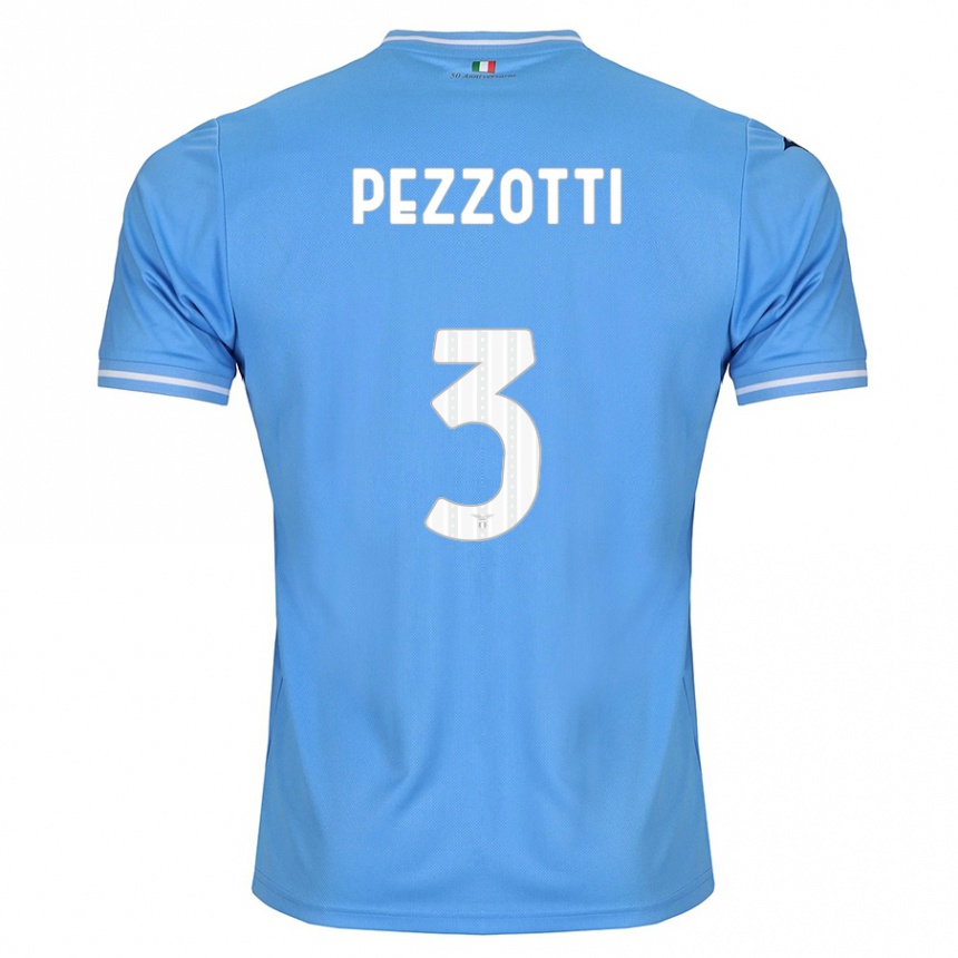 Hombre Fútbol Camiseta Arianna Pezzotti #3 Azul 1ª Equipación 2023/24