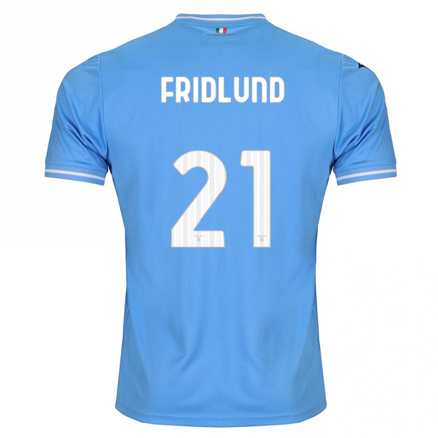 Hombre Fútbol Camiseta Johanne Fridlund #21 Azul 1ª Equipación 2023/24