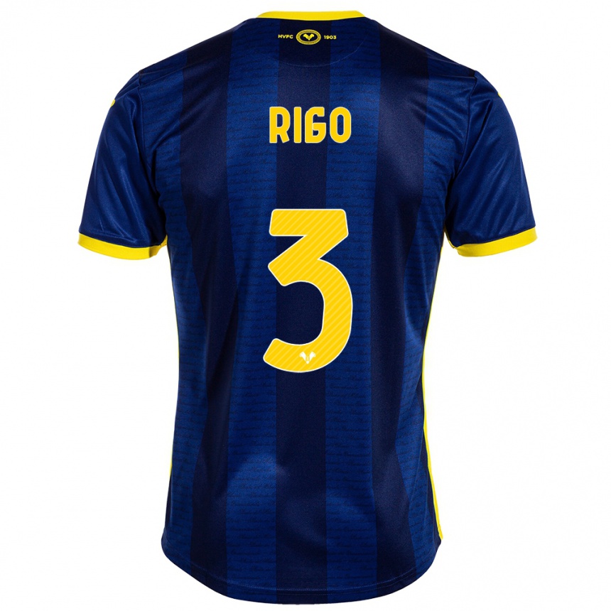 Hombre Fútbol Camiseta Mattia Rigo #3 Armada 1ª Equipación 2023/24