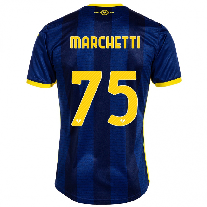 Hombre Fútbol Camiseta Nicolò Marchetti #75 Armada 1ª Equipación 2023/24