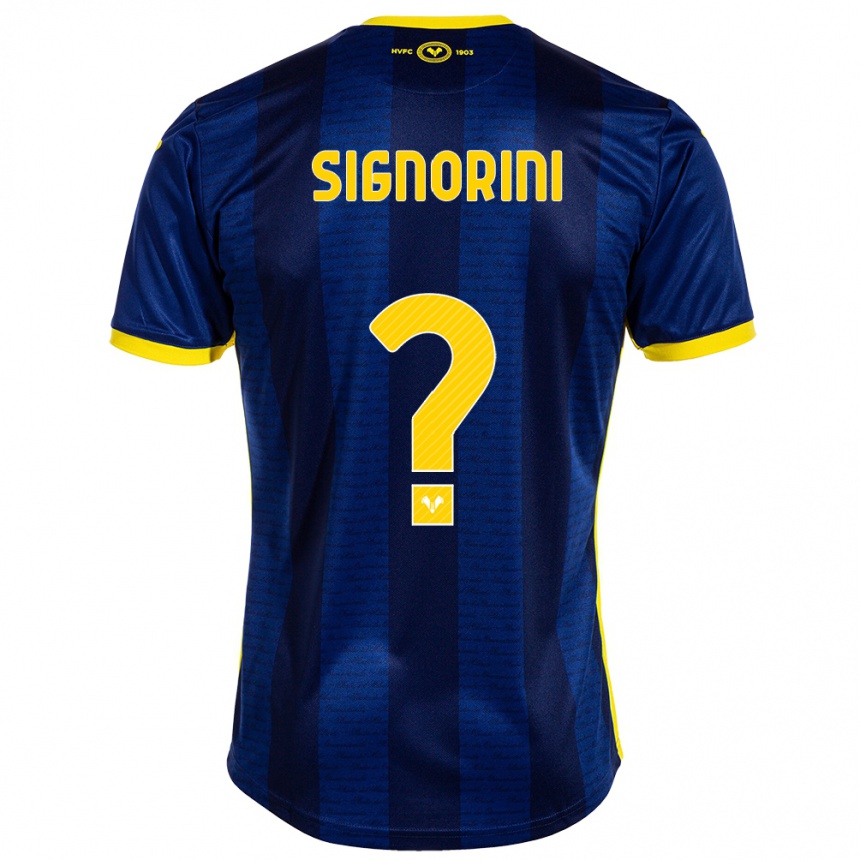 Hombre Fútbol Camiseta Simone Signorini #0 Armada 1ª Equipación 2023/24