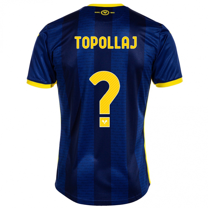 Hombre Fútbol Camiseta Mark Topollaj #0 Armada 1ª Equipación 2023/24
