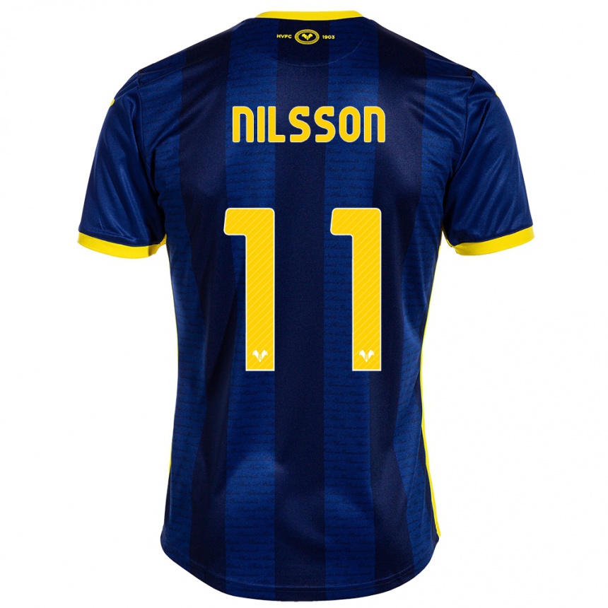 Hombre Fútbol Camiseta Sara Nilsson #11 Armada 1ª Equipación 2023/24