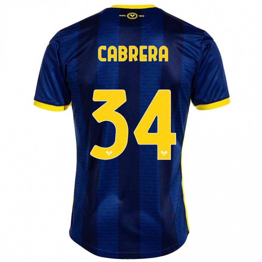 Hombre Fútbol Camiseta Ilena Cabrera #34 Armada 1ª Equipación 2023/24