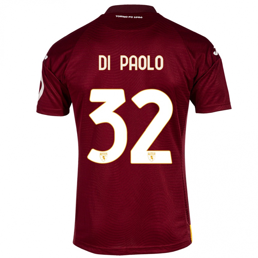 Hombre Fútbol Camiseta Sebastiano Di Paolo #32 Rojo Oscuro 1ª Equipación 2023/24