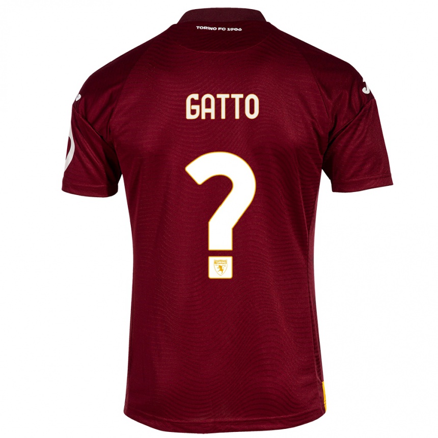 Hombre Fútbol Camiseta Tommaso Gatto #0 Rojo Oscuro 1ª Equipación 2023/24