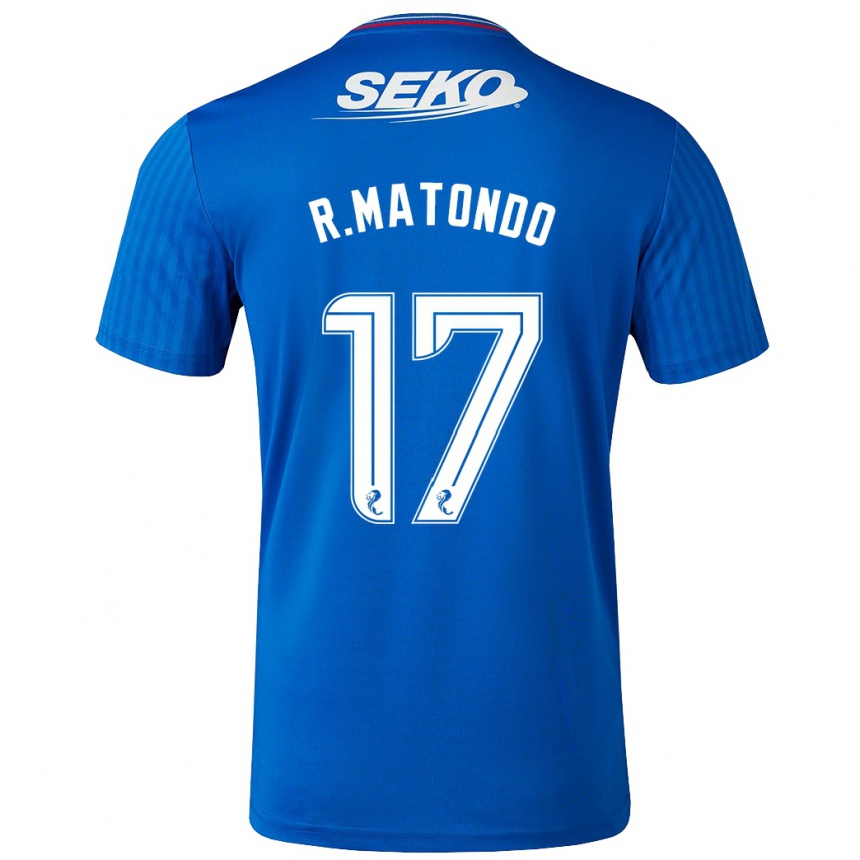 Hombre Fútbol Camiseta Rabbi Matondo #17 Azul 1ª Equipación 2023/24