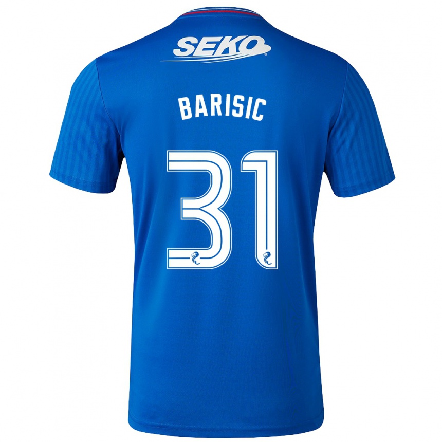 Hombre Fútbol Camiseta Borna Barisic #31 Azul 1ª Equipación 2023/24