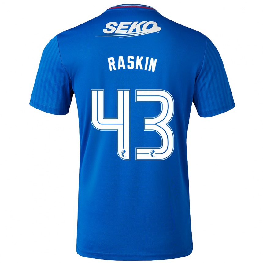 Hombre Fútbol Camiseta Nicolas Raskin #43 Azul 1ª Equipación 2023/24