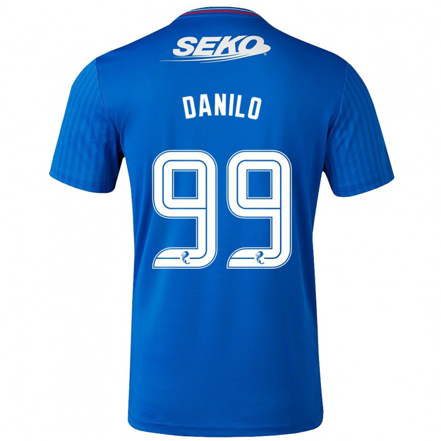 Hombre Fútbol Camiseta Danilo #99 Azul 1ª Equipación 2023/24