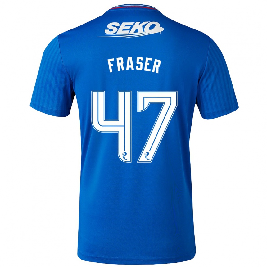 Hombre Fútbol Camiseta Robbie Fraser #47 Azul 1ª Equipación 2023/24