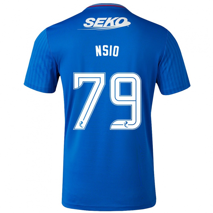 Hombre Fútbol Camiseta Paul Nsio #79 Azul 1ª Equipación 2023/24