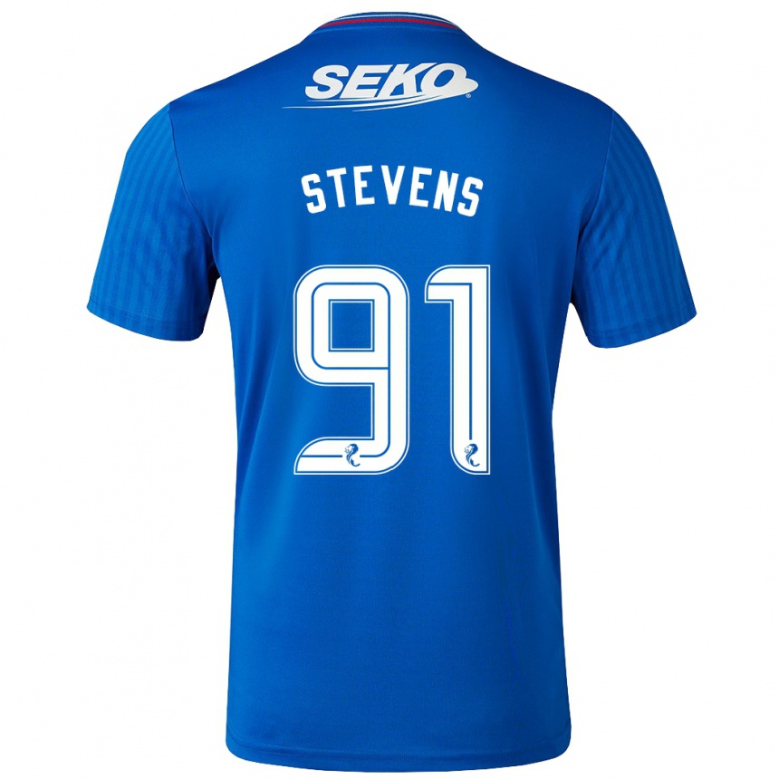 Hombre Fútbol Camiseta Archie Stevens #91 Azul 1ª Equipación 2023/24