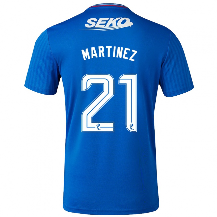 Hombre Fútbol Camiseta Lisa Martinez #21 Azul 1ª Equipación 2023/24