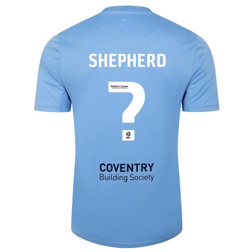 Hombre Fútbol Camiseta Talon Shepherd #0 Cielo Azul 1ª Equipación 2023/24