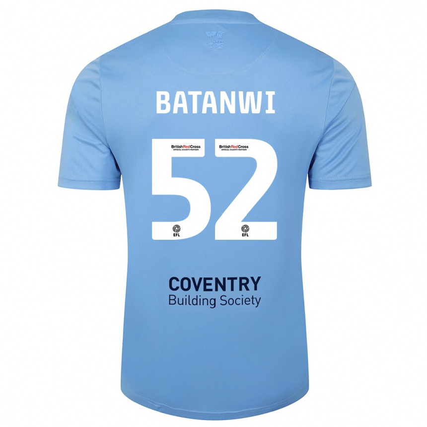 Hombre Fútbol Camiseta Tristen Batanwi #52 Cielo Azul 1ª Equipación 2023/24