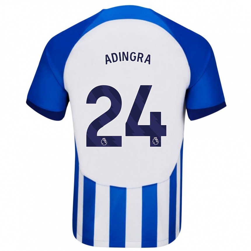 Hombre Fútbol Camiseta Simon Adingra #24 Azul 1ª Equipación 2023/24