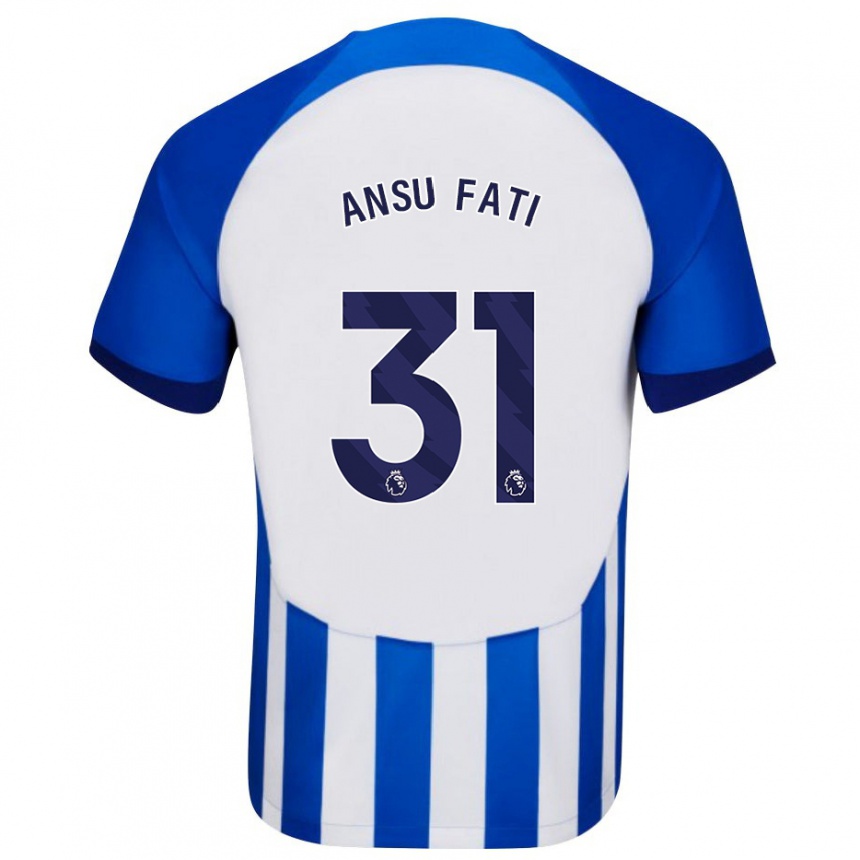 Hombre Fútbol Camiseta Ansu Fati #31 Azul 1ª Equipación 2023/24