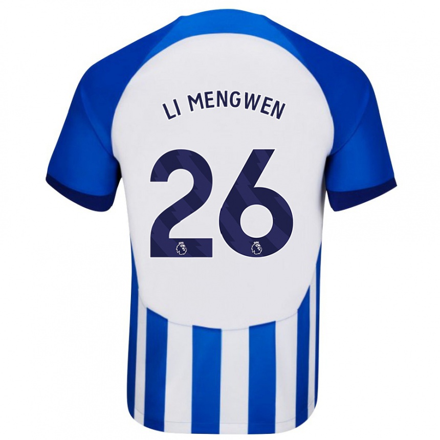 Hombre Fútbol Camiseta Li Mengwen #26 Azul 1ª Equipación 2023/24