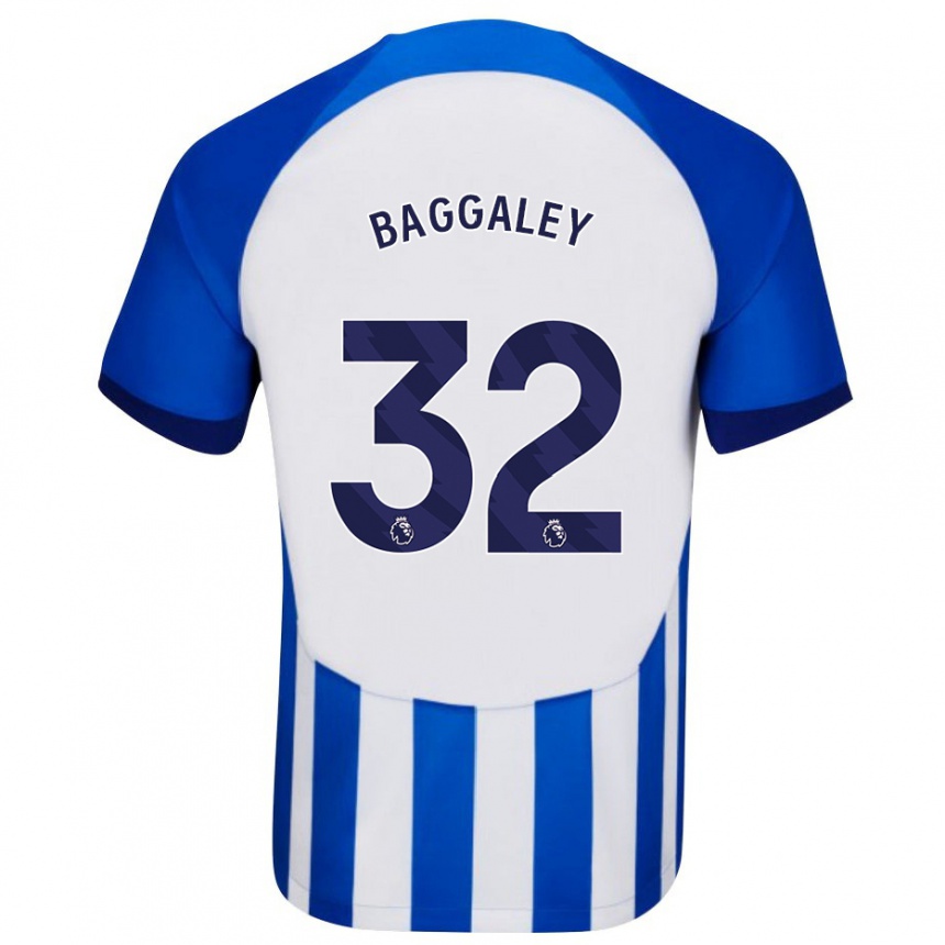 Hombre Fútbol Camiseta Sophie Baggaley #32 Azul 1ª Equipación 2023/24