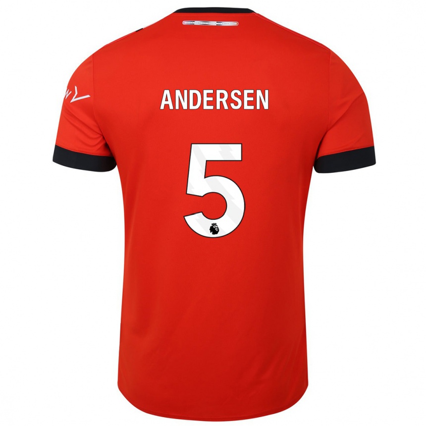 Hombre Fútbol Camiseta Mads Andersen #5 Rojo 1ª Equipación 2023/24