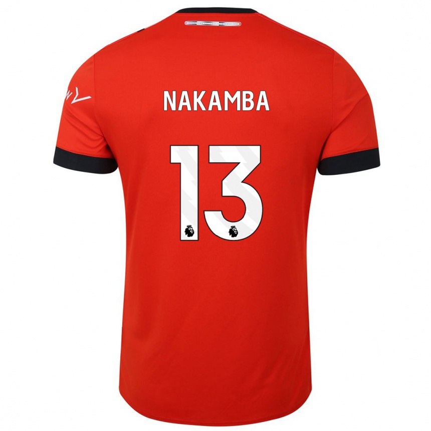 Hombre Fútbol Camiseta Marvelous Nakamba #13 Rojo 1ª Equipación 2023/24