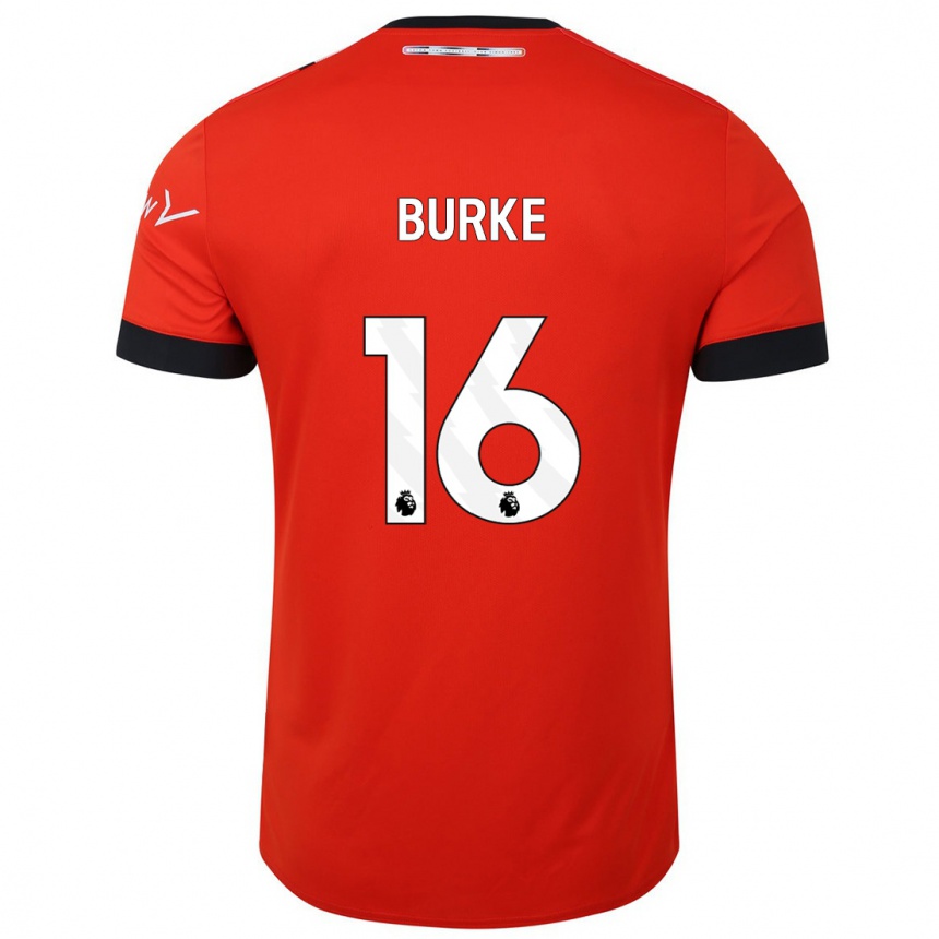 Hombre Fútbol Camiseta Reece Burke #16 Rojo 1ª Equipación 2023/24