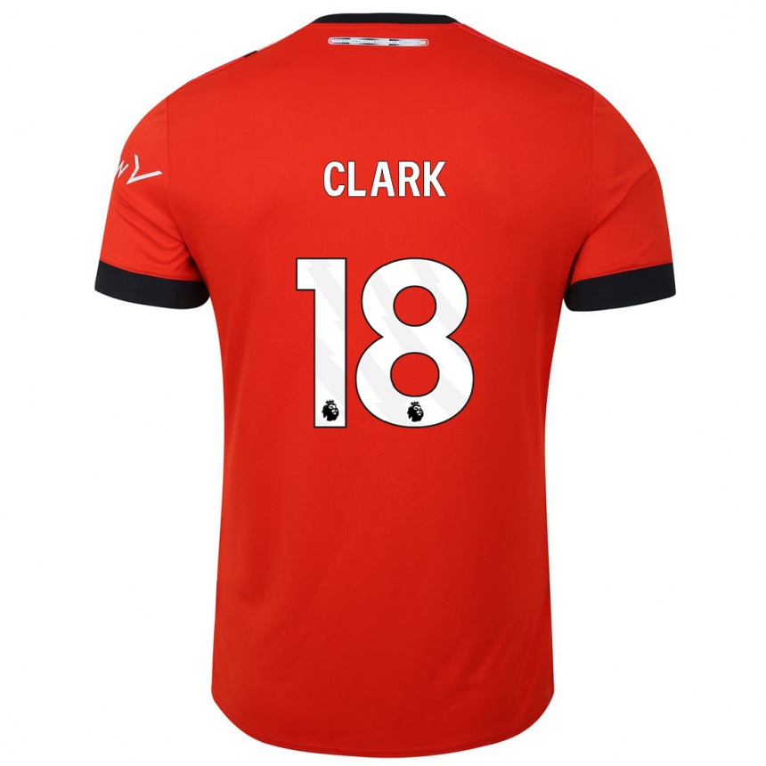 Hombre Fútbol Camiseta Jordan Clark #18 Rojo 1ª Equipación 2023/24