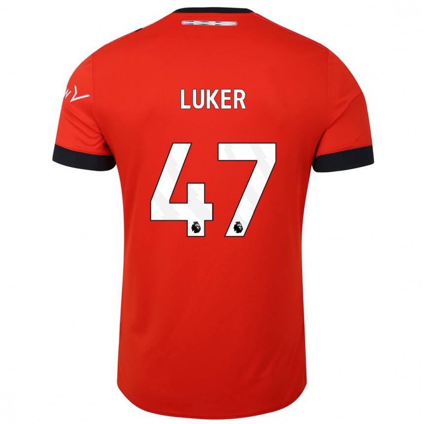 Hombre Fútbol Camiseta Jayden Luker #47 Rojo 1ª Equipación 2023/24