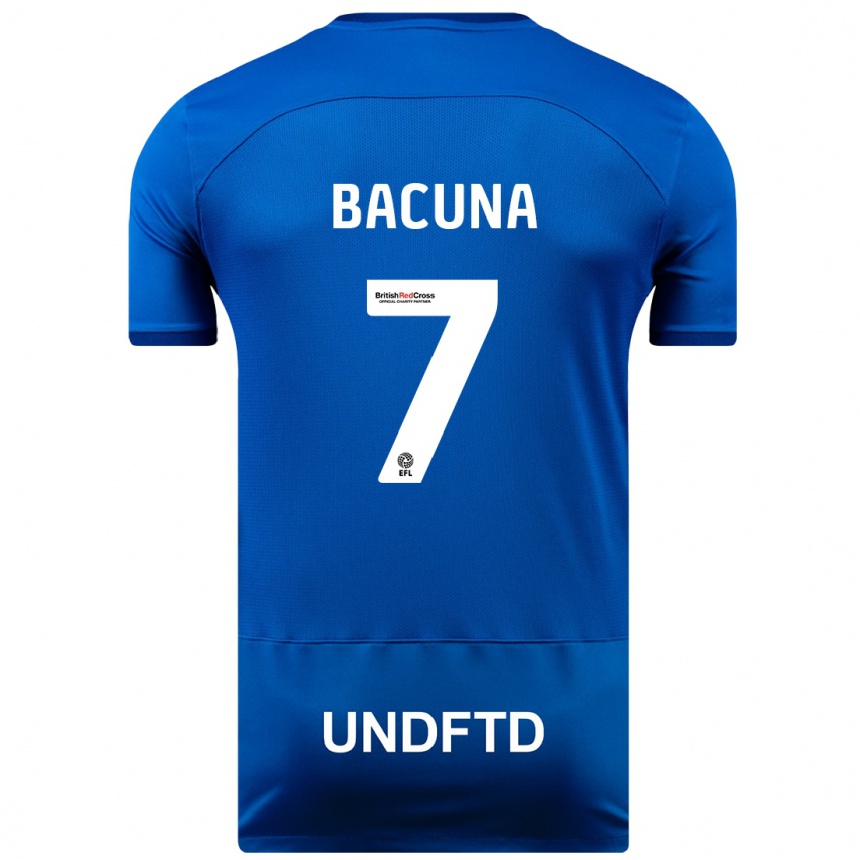 Hombre Fútbol Camiseta Juninho Bacuna #7 Azul 1ª Equipación 2023/24