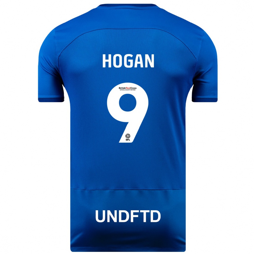 Hombre Fútbol Camiseta Scott Hogan #9 Azul 1ª Equipación 2023/24