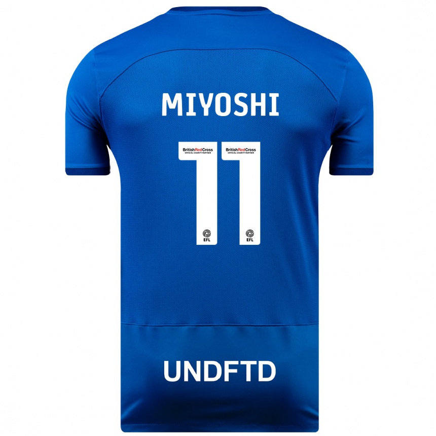 Hombre Fútbol Camiseta Koji Miyoshi #11 Azul 1ª Equipación 2023/24