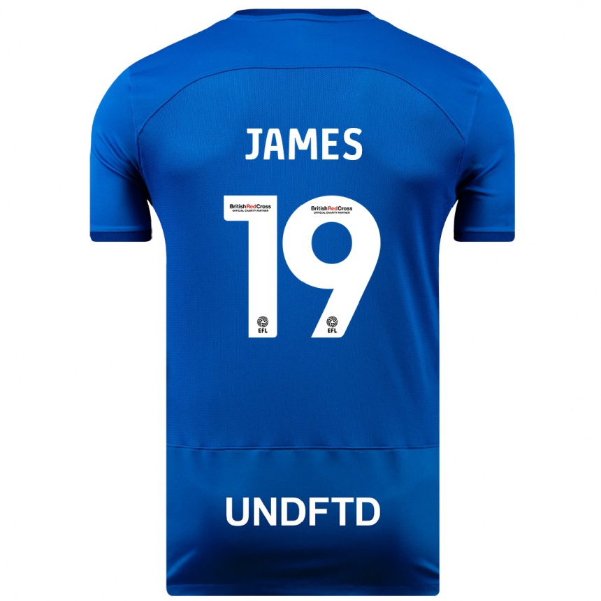 Hombre Fútbol Camiseta Jordan James #19 Azul 1ª Equipación 2023/24