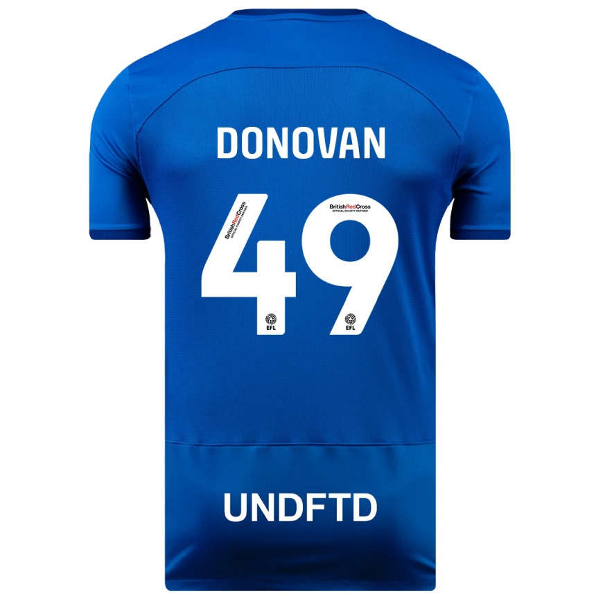 Hombre Fútbol Camiseta Romelle Donovan #49 Azul 1ª Equipación 2023/24