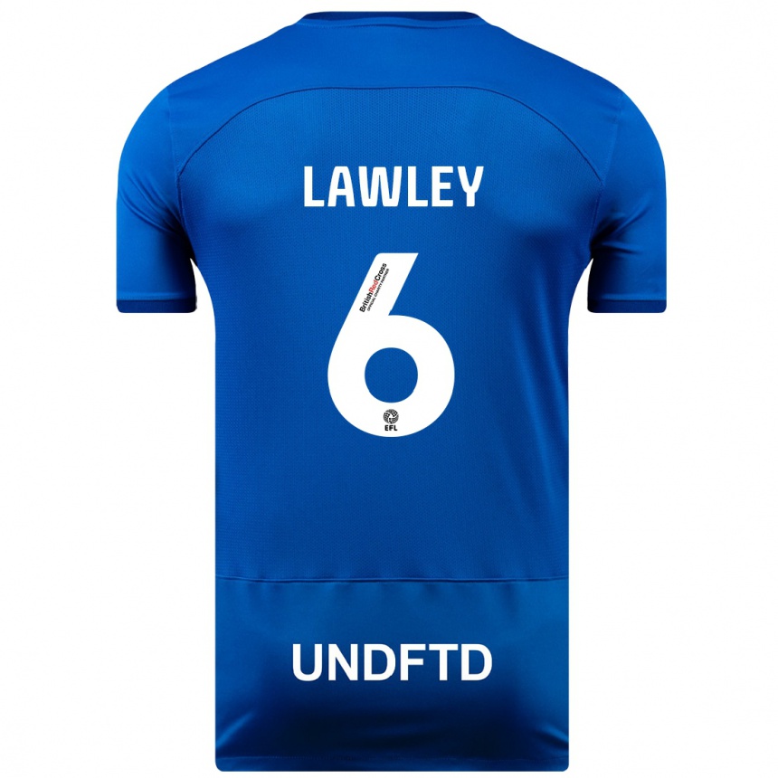 Hombre Fútbol Camiseta Gemma Lawley #6 Azul 1ª Equipación 2023/24