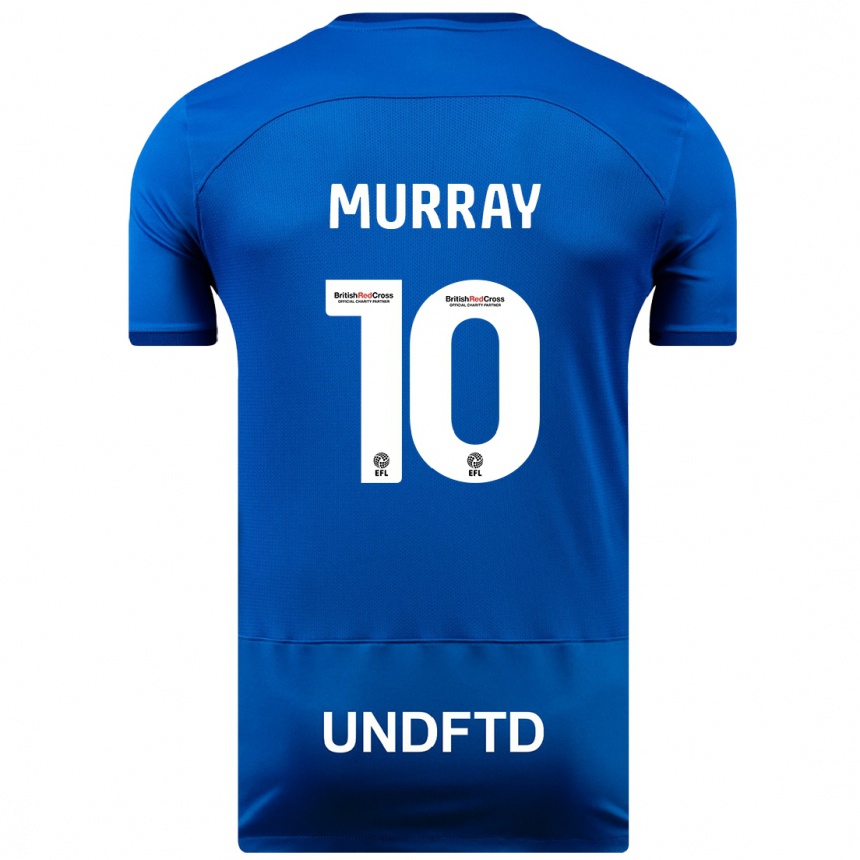 Hombre Fútbol Camiseta Christie Murray #10 Azul 1ª Equipación 2023/24