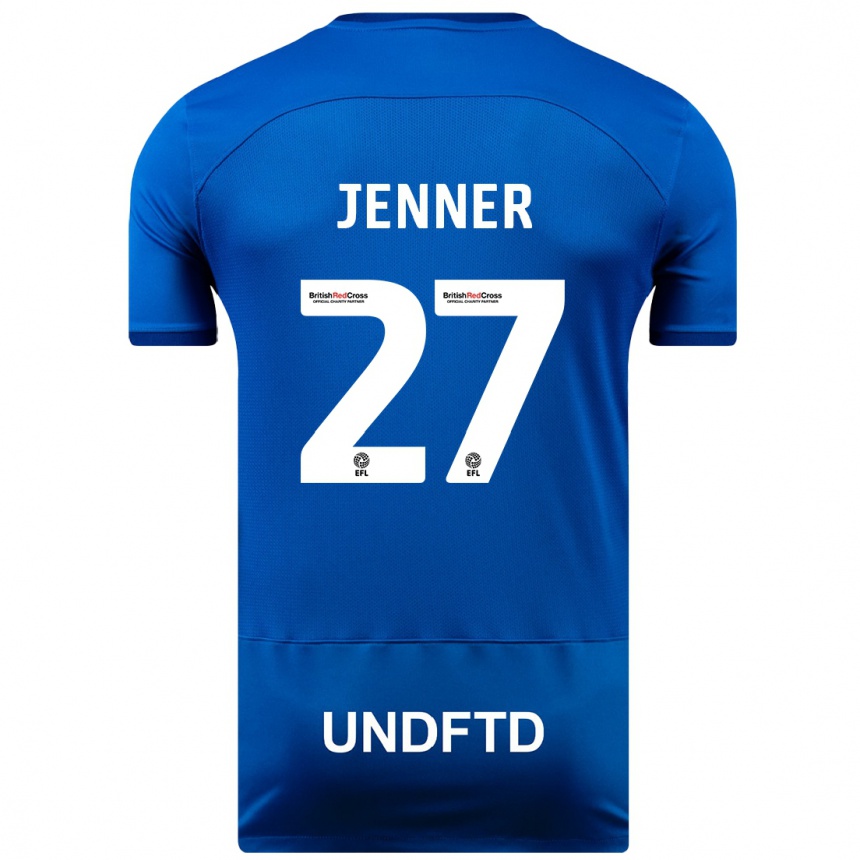 Hombre Fútbol Camiseta Abbi Jenner #27 Azul 1ª Equipación 2023/24