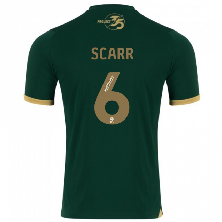 Hombre Fútbol Camiseta Dan Scarr #6 Verde 1ª Equipación 2023/24