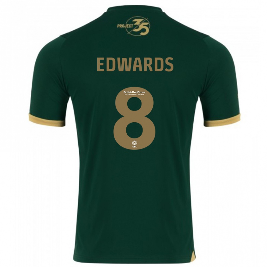 Hombre Fútbol Camiseta Joe Edwards #8 Verde 1ª Equipación 2023/24