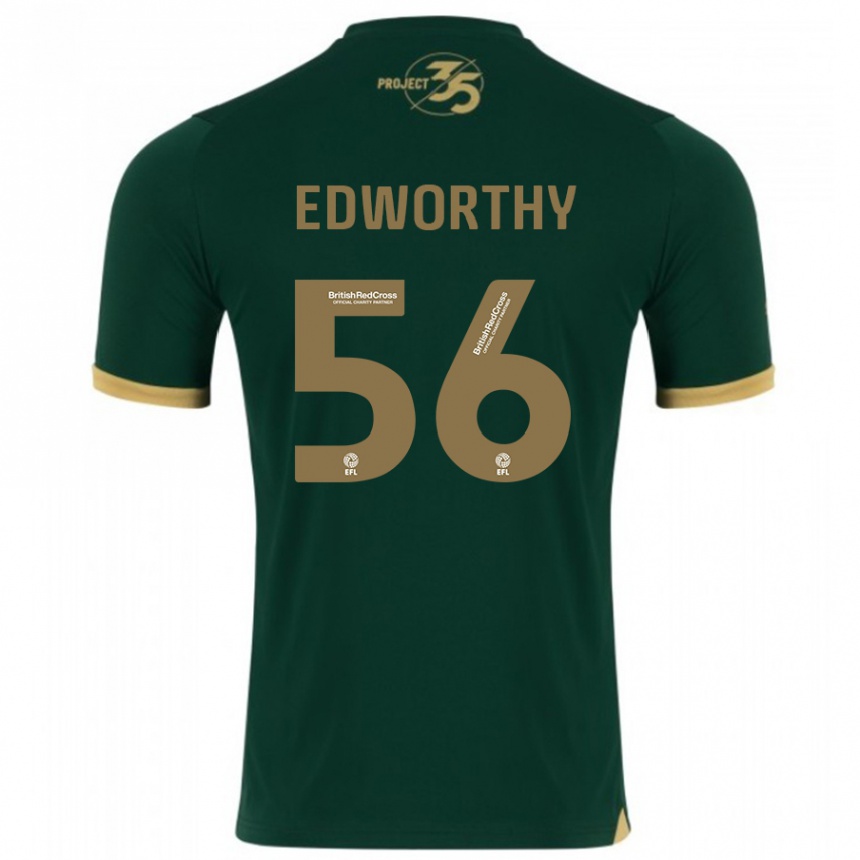 Hombre Fútbol Camiseta Kieran Edworthy #56 Verde 1ª Equipación 2023/24