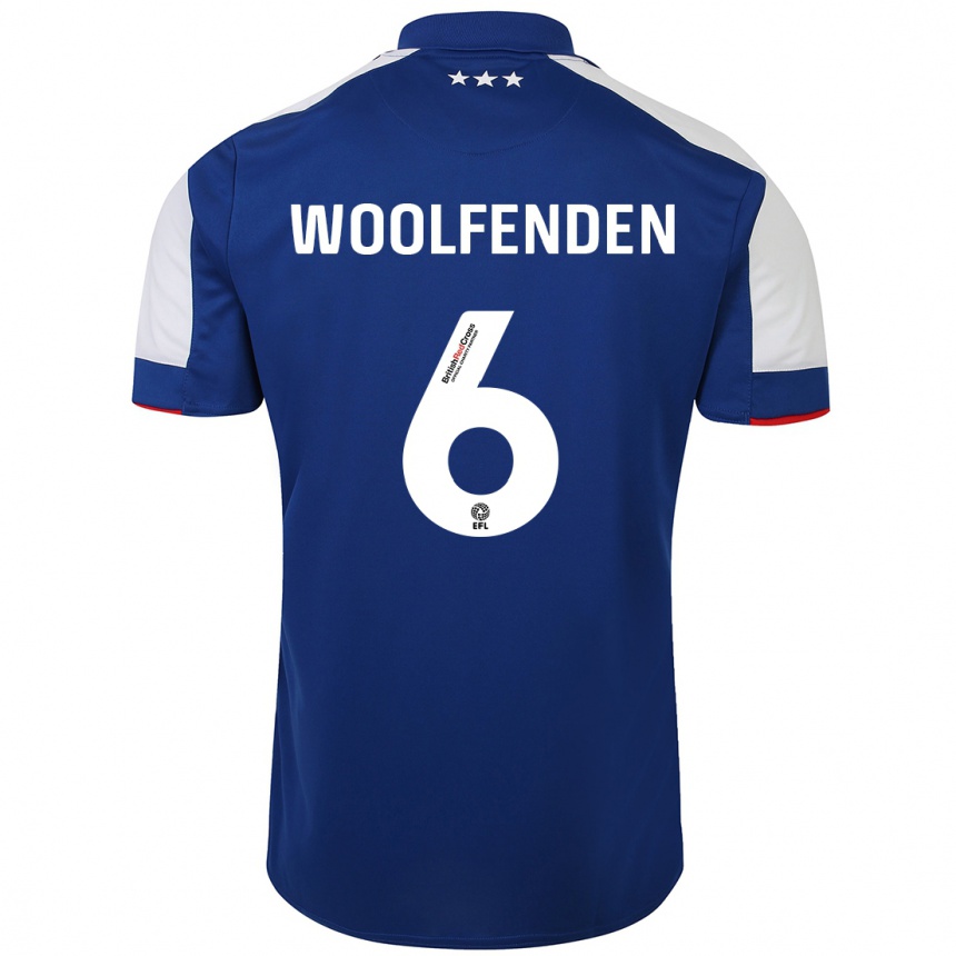 Hombre Fútbol Camiseta Luke Woolfenden #6 Azul 1ª Equipación 2023/24