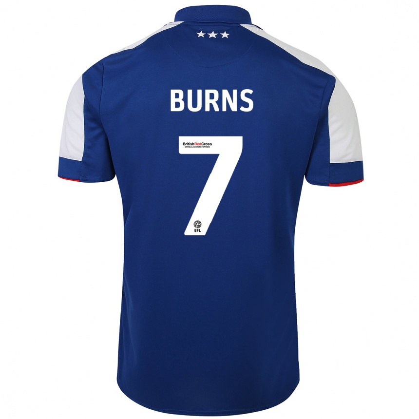 Hombre Fútbol Camiseta Wes Burns #7 Azul 1ª Equipación 2023/24