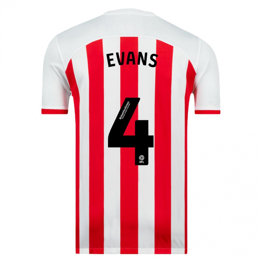 Hombre Fútbol Camiseta Corry Evans #4 Blanco 1ª Equipación 2023/24