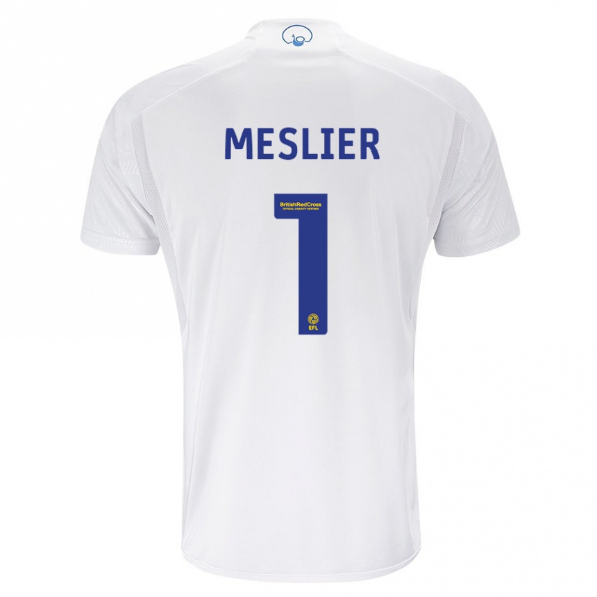 Hombre Fútbol Camiseta Illan Meslier #1 Blanco 1ª Equipación 2023/24