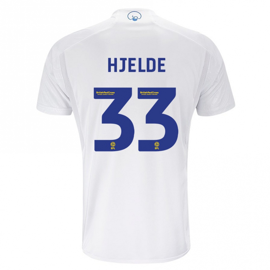 Hombre Fútbol Camiseta Leo Fuhr Hjelde #33 Blanco 1ª Equipación 2023/24