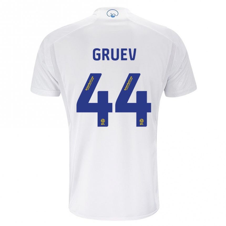 Hombre Fútbol Camiseta Ilia Gruev #44 Blanco 1ª Equipación 2023/24