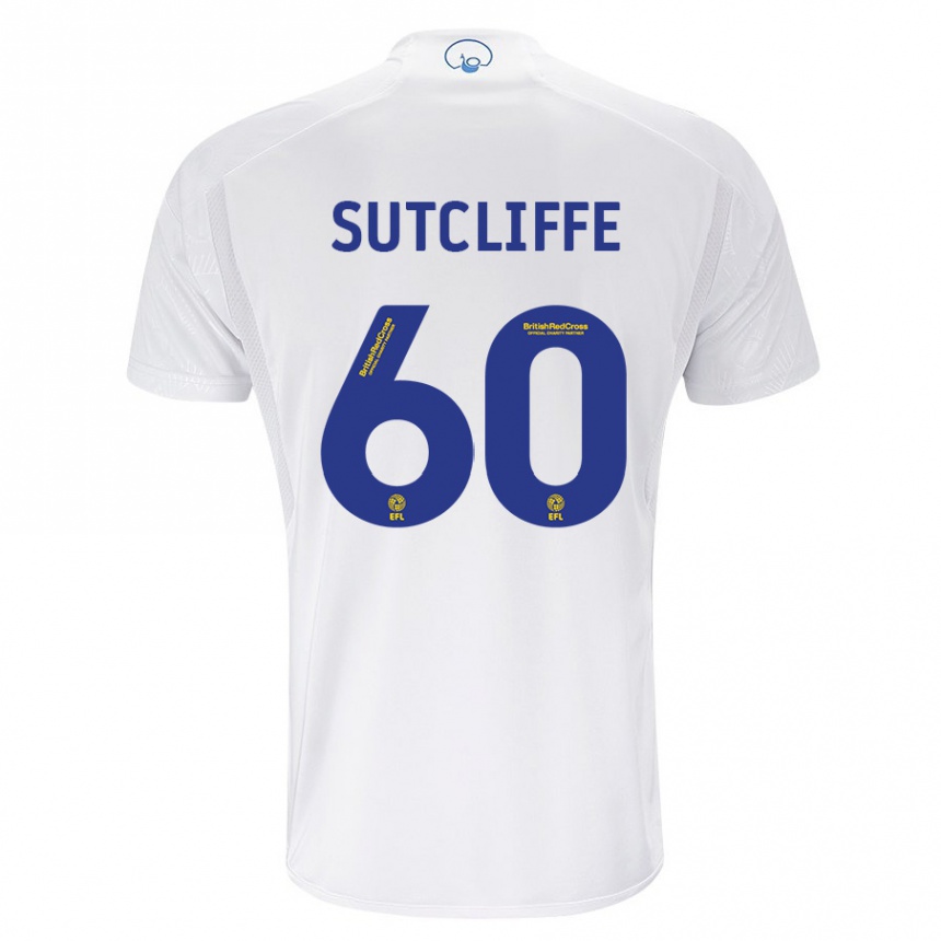 Hombre Fútbol Camiseta Harvey Sutcliffe #60 Blanco 1ª Equipación 2023/24